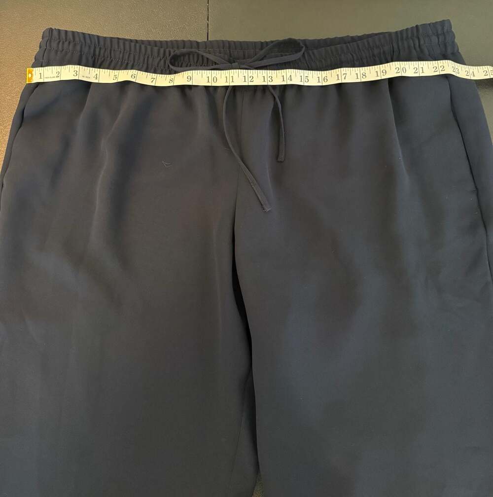Talbots Woman Petites Navy Blue Pull On Casual Pants Drawstring Size 3XP - Picture 4 of 8